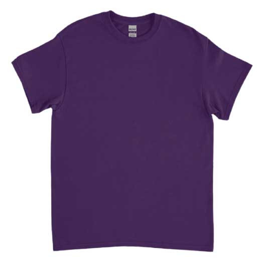 Purple Gildan Heavy Cotton Tees Purple